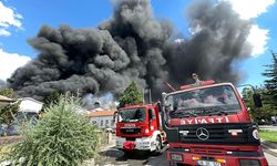 Kayseri'de sünger fabrikasında yangın