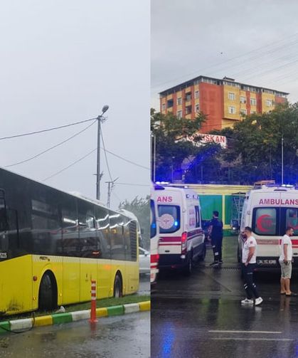 Kontrolden çıkan İETT otobüsü 3 araca çarptı, akaryakıt istasyonuna daldı: 1'i ağır 3 yaralı