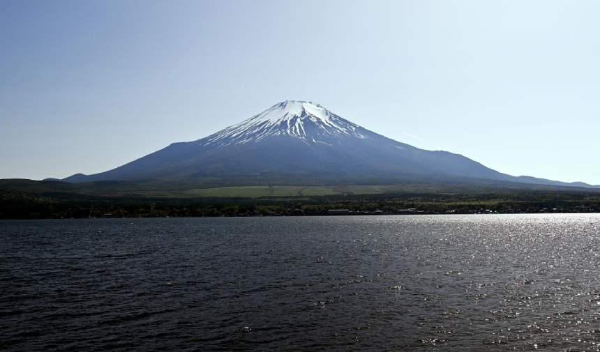 Japonya'nın harikası Fuji Dağı işte böyle görüntülendi!
